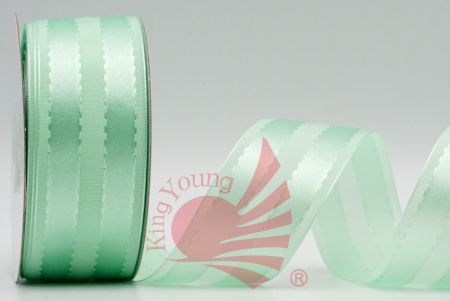 Matte & Glossy Woven Ribbon_lt. green